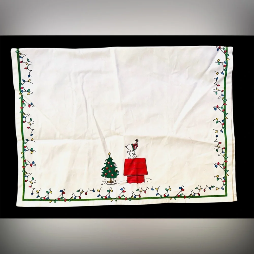 NEW Williams Sonoma Peanuts Snoopy kitchen towel & potholder Christmas holiday